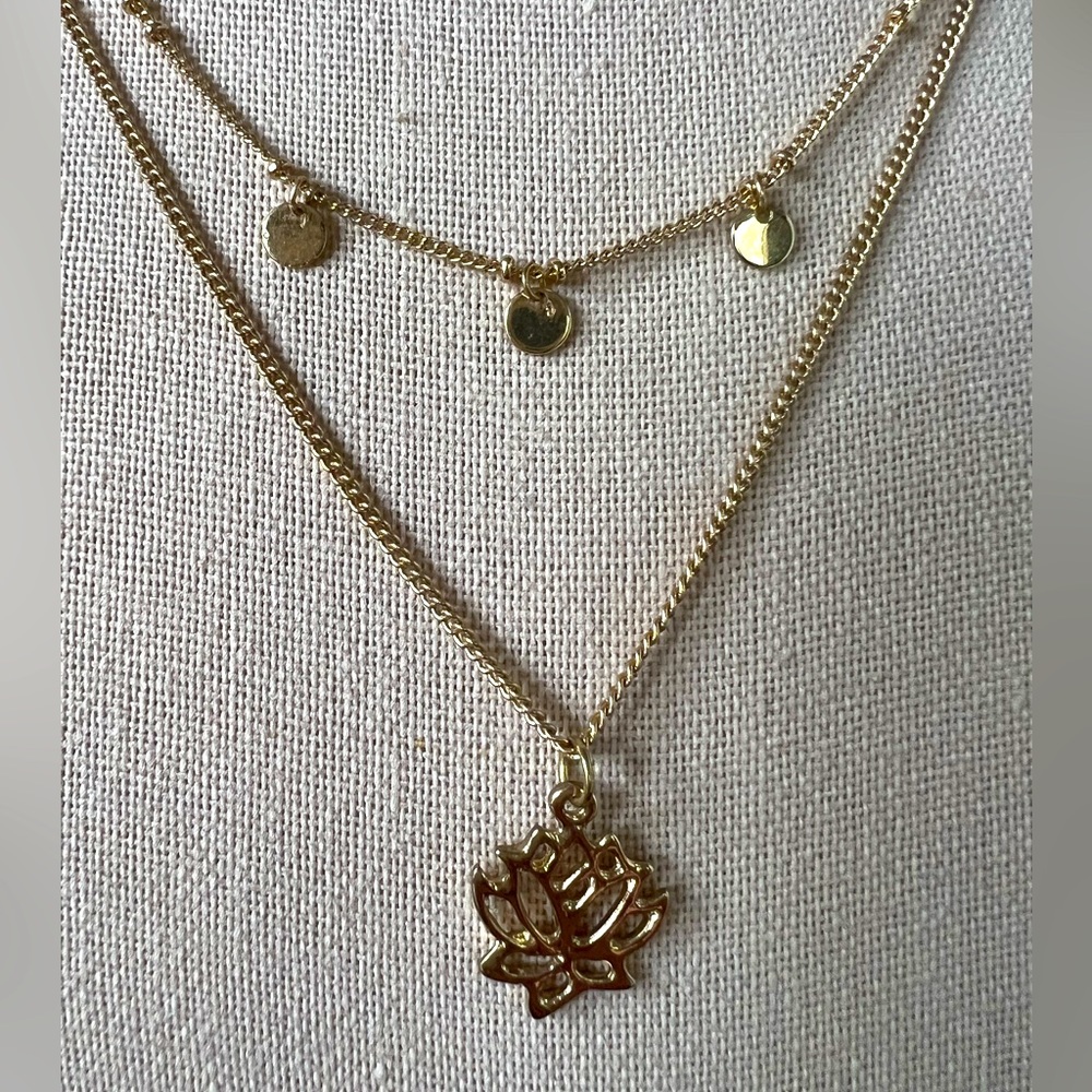 Lotus necklace set